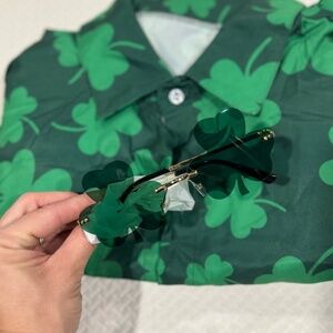 st pattys shirt and glasses mens